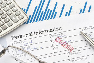Confidential, personal information forms 360x240